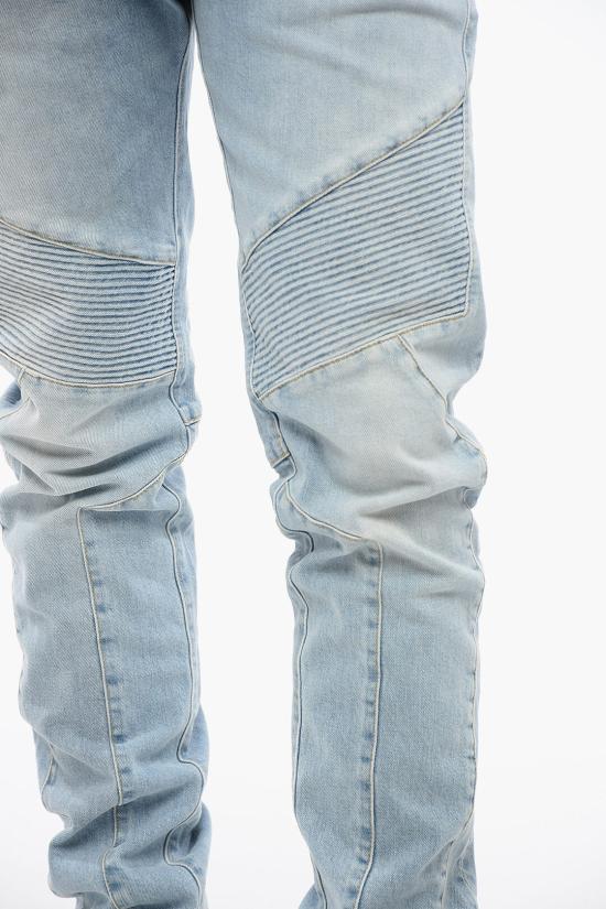  발망 데님 팬츠 XH1MH075DB53 6FC Light blue - BALMAIN