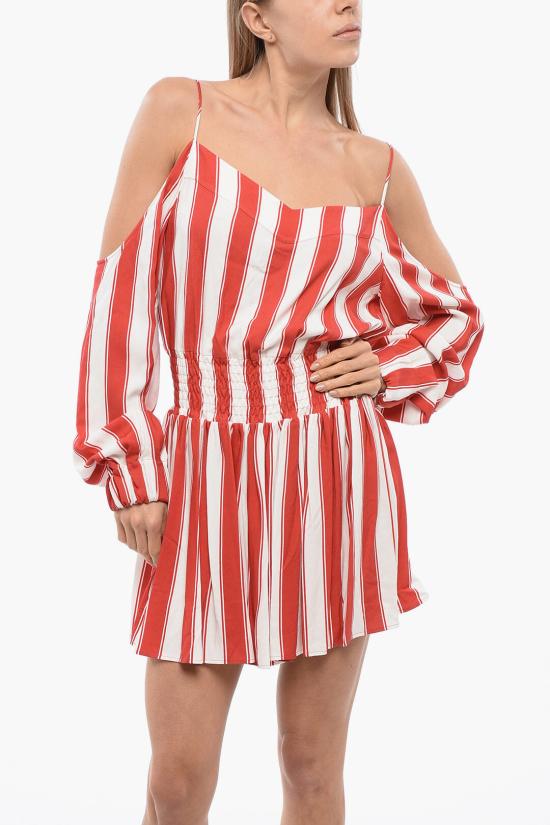  발망 숏 원피스 XF2RR045VC18 GBQ Red - BALMAIN