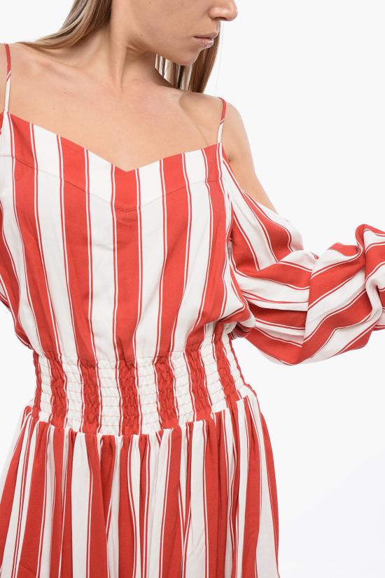  발망 숏 원피스 XF2RR045VC18 GBQ Red - BALMAIN