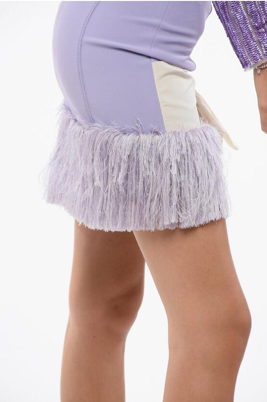  엘리자베타프랜치 숏 스커트 GO43111 Q45 Violet - ELISABETTA FRANCHI