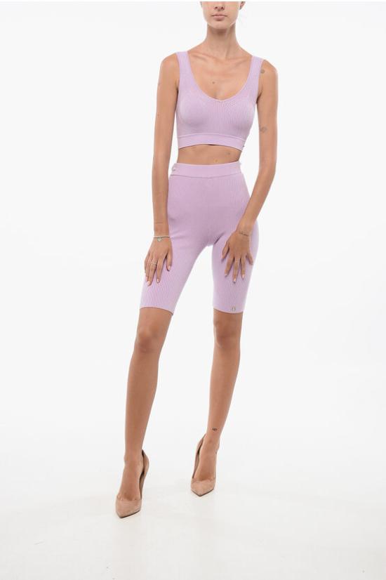  엘리자베타프랜치 레깅스 KS02S22 420 Violet - ELISABETTA FRANCHI