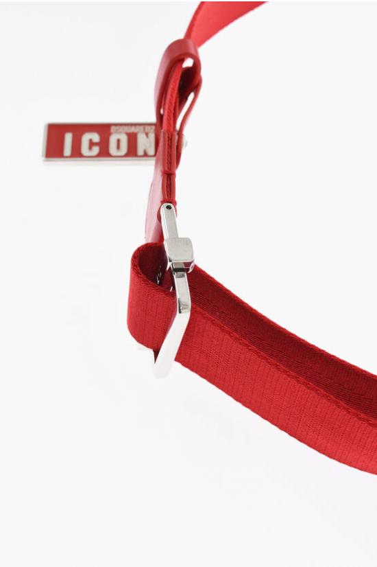  디스퀘어드2 패브릭 벨트 BEM0373 20200508 4065 Red - DSQUARED2