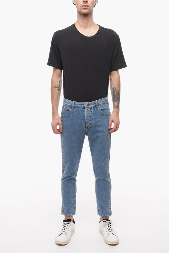  발망 데님 팬츠 XH2MH061DC146FF Blue - BALMAIN