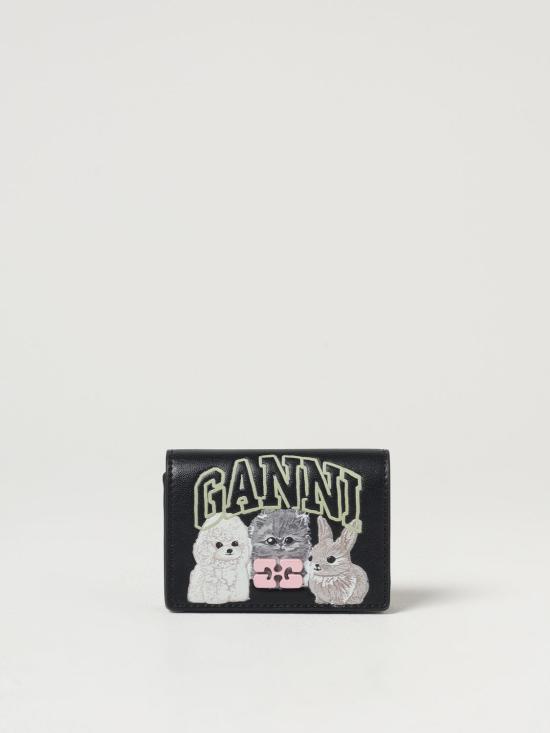 25FW 가니 블랙 애니멀 부 프랩 카드 홀더 A6776099 BLACK DOM