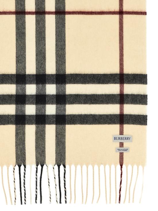 26FW 버버리 체크 캐시미어 스카프 8077884 STONE DOM - BURBERRY
