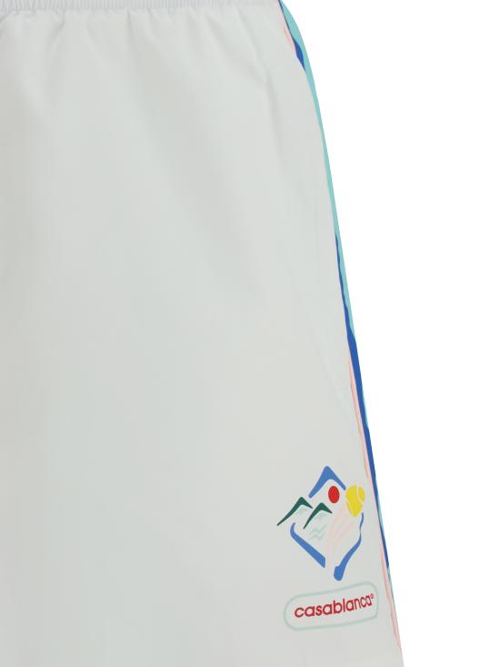 25FW 카사블랑카 숏팬츠 MPF25TR02901 CASASPORTI MULTICOLOUR - CASABLANCA