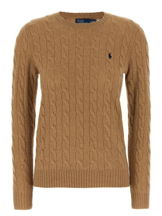 26FW 폴로 랄프로렌 폴로 자수 케이블 니트 스웨터 211971865002 Beige
