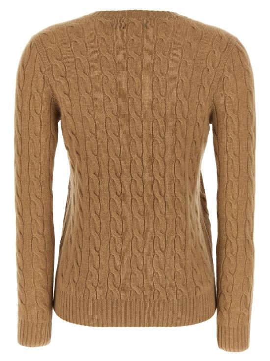 26FW 폴로 랄프로렌 폴로 자수 케이블 니트 스웨터 211971865002 Beige - POLO RALPH LAUREN