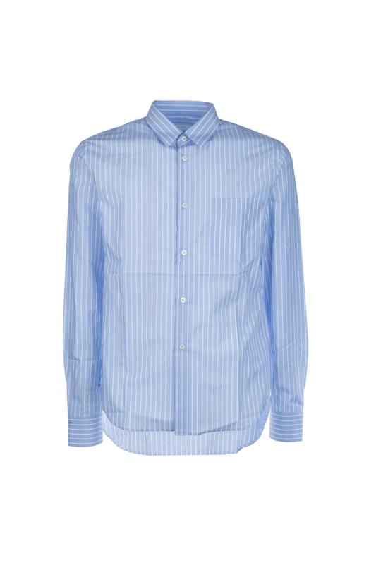 25FW 프라다 긴팔 셔츠 UCN62717LQ F0D9K CELESTE BIANCO