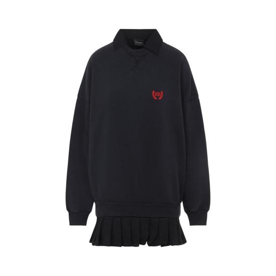 25FW 발렌시아가 숏 원피스 838975 TSVC6 1041 Black