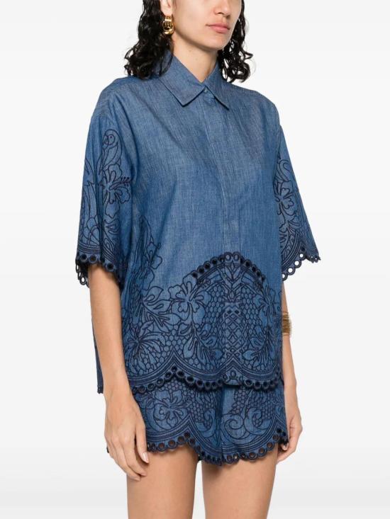 25FW 짐머만 셔츠 2066TSS254 RWBLU AB024028 - ZIMMERMANN