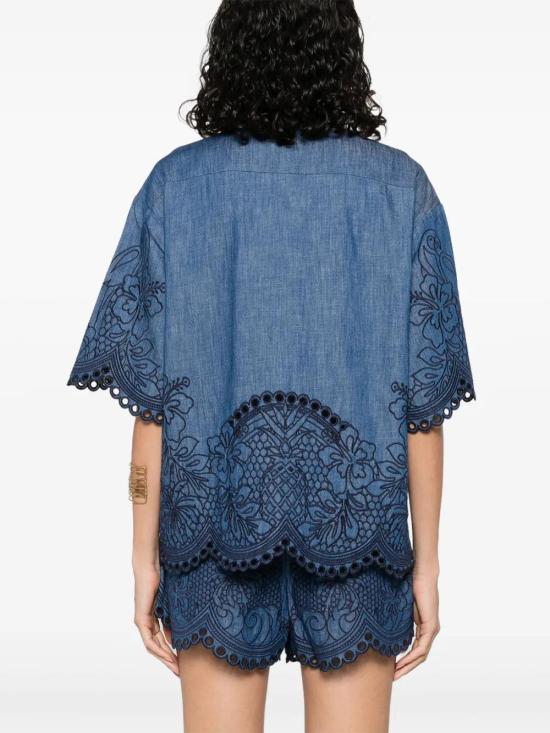 25FW 짐머만 셔츠 2066TSS254 RWBLU AB024028 - ZIMMERMANN