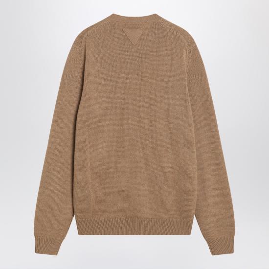 25FW 프라다 긴팔 티셔츠 UMG414OOO17TU Brown - PRADA