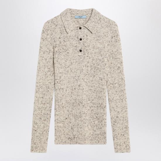 25FW 프라다 긴팔 티셔츠 P24S2ZOOO173G Brown