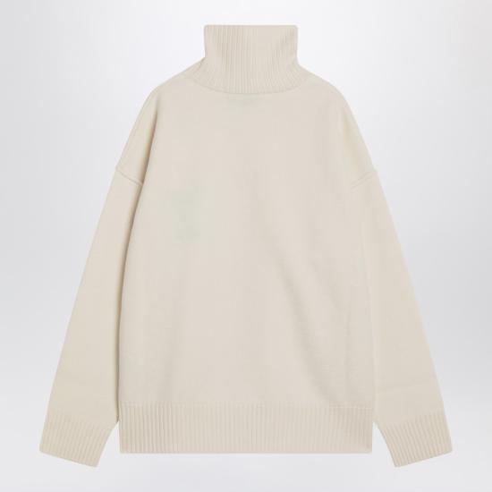  아미 ADC 터틀넥 스웨터 UKS839U018 White - AMI