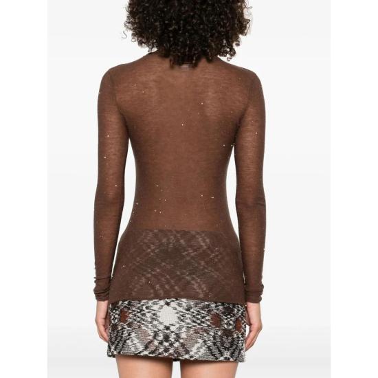 25FW 핑코 스웨터 105398A2PM L73 Marrone oliva - PINKO