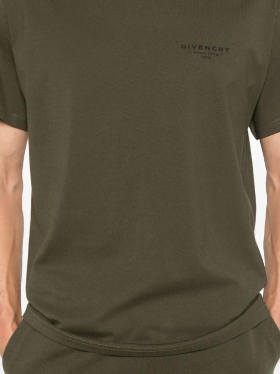 25FW 지방시 반팔 티셔츠 BM71NK3YRV 305 KHAKI - GIVENCHY