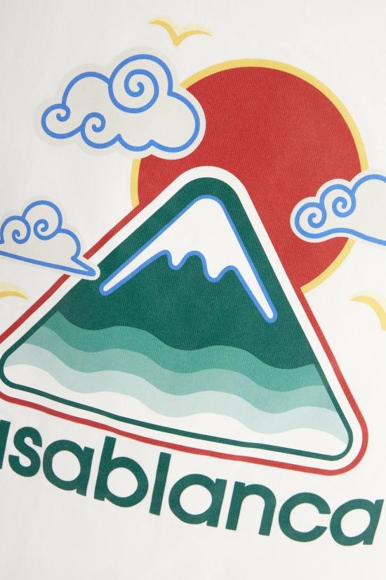 25FW 카사블랑카 반팔 티셔츠 MPF25JTS00104 WHITE - CASABLANCA