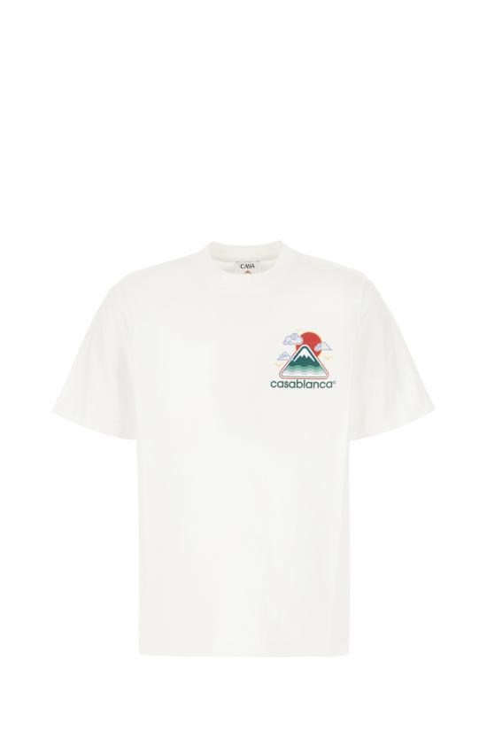 25FW 카사블랑카 반팔 티셔츠 MPF25JTS00104 WHITE