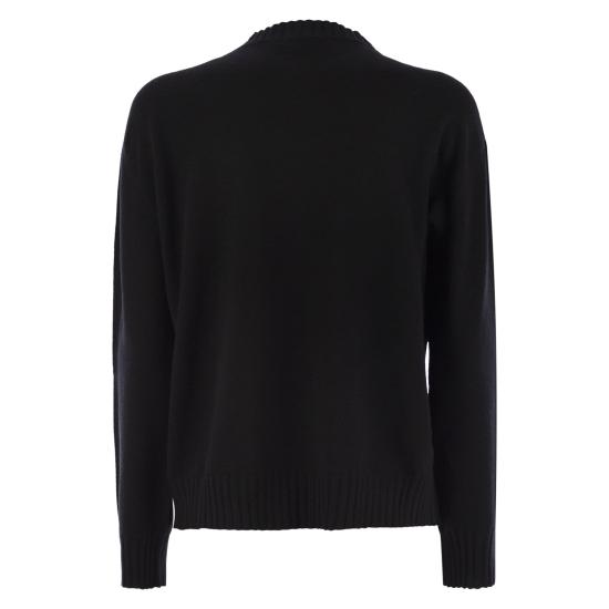 25FW 파비아나 필리피 플래티넘 스웨터 MAD215F028 BLACK - FABIANA FILIPPI