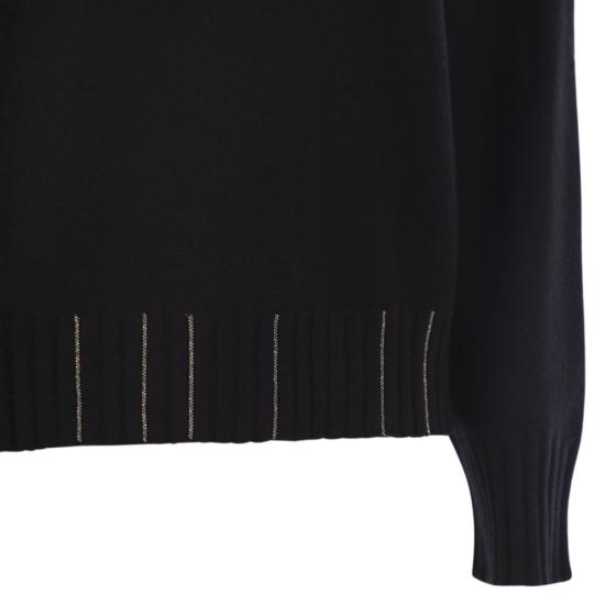 25FW 파비아나 필리피 플래티넘 스웨터 MAD215F028 BLACK - FABIANA FILIPPI