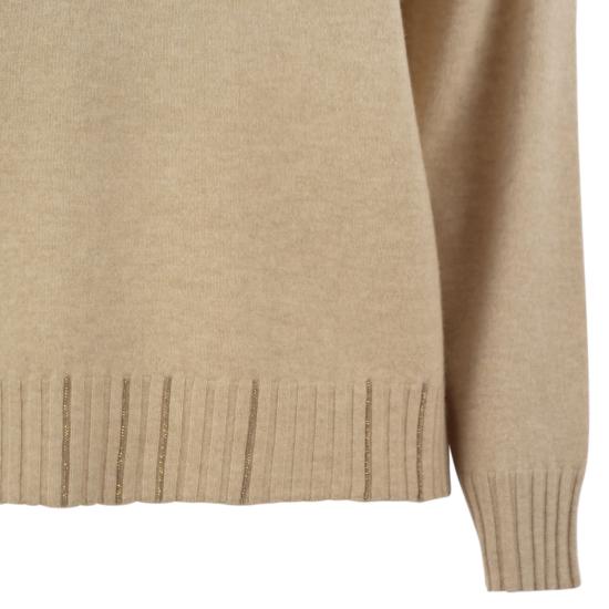 25FW 파비아나 필리피 플래티넘 스웨터 MAD215F028 BEIGE - FABIANA FILIPPI