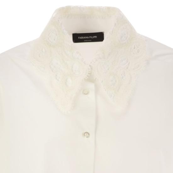 25FW 파비아나 필리피 블라우스/셔츠 CAD215F313 WHITE - FABIANA FILIPPI