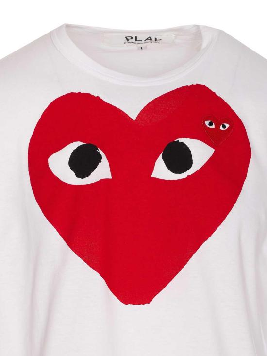 26SS 꼼데가르송 반팔 티셔츠 T0261 White - COMME DES GARCONS