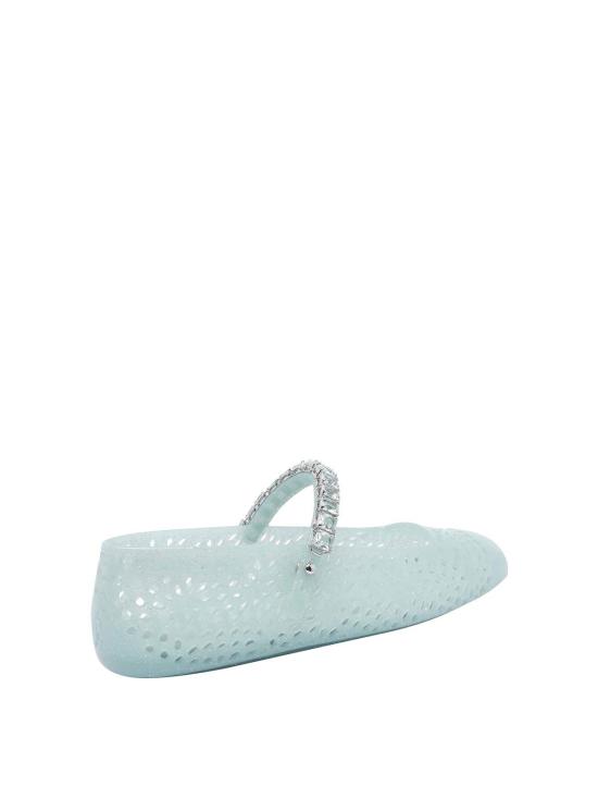 25FW 지미추 플랫 슈즈 THEJELLYNTXLIGHTVERDE Blue - JIMMY CHOO