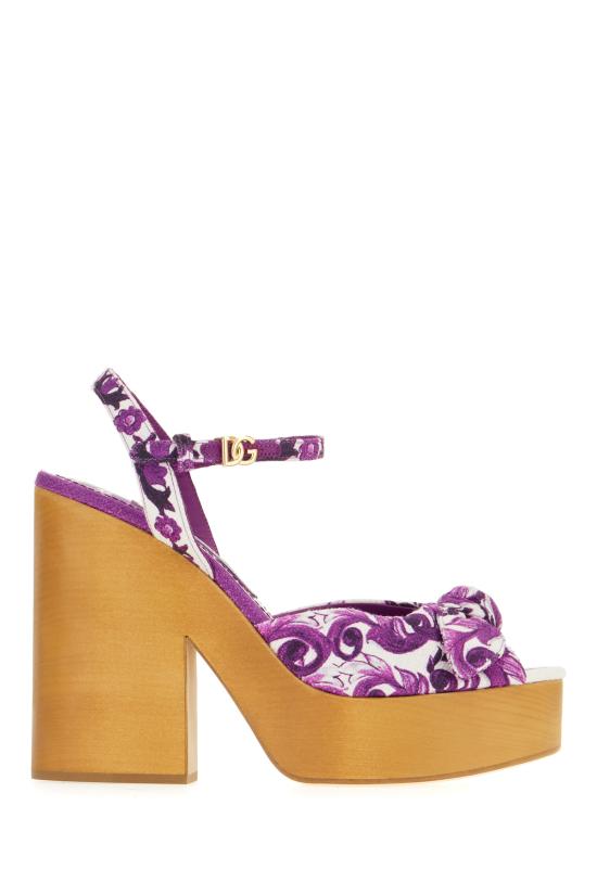 25FW 돌체앤가바나 힐/펌프스 CZ0322A6514 I03TN MAIOLICA 3 VIOLA