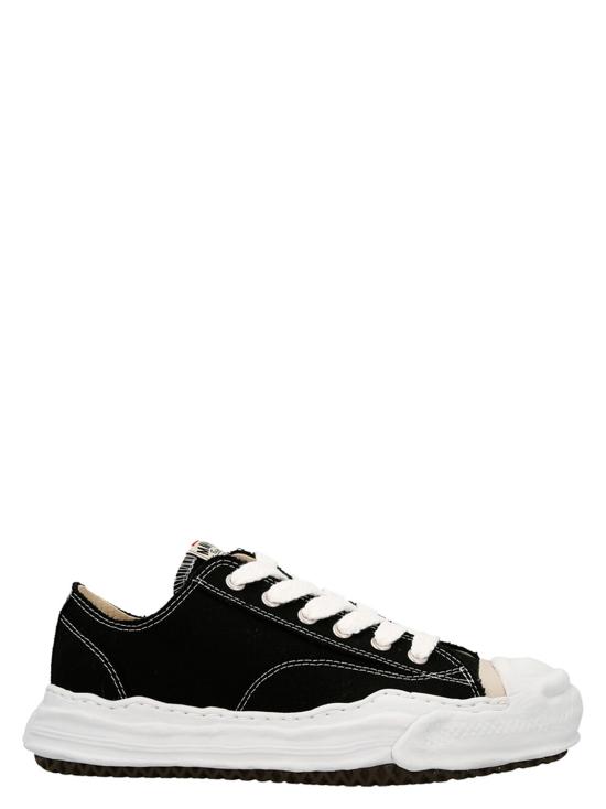 26FW 메종 미하라 야스히로 행크 OG 솔 캔버스 로우탑 A05FW702BLACK White Black