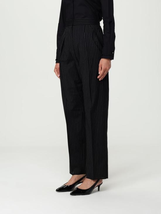 25FW 막스마라 스트레이트 팬츠 2521136021600 002 Black - MAX MARA