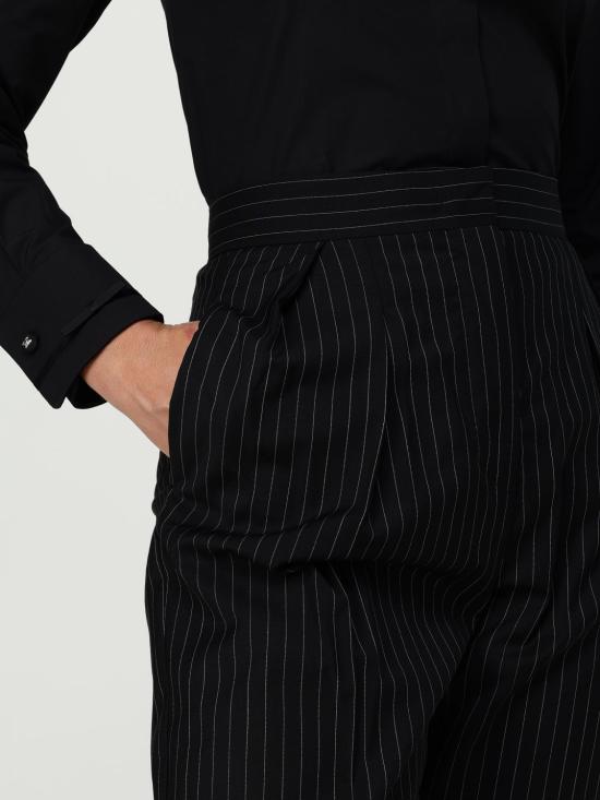 25FW 막스마라 스트레이트 팬츠 2521136021600 002 Black - MAX MARA