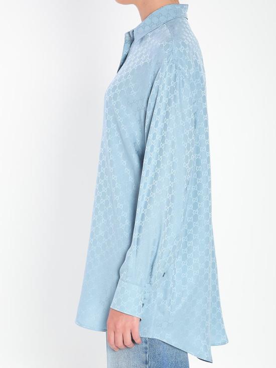 25FW 구찌 블라우스 104152 837168 Z7ATQ 4141 BLUE - GUCCI