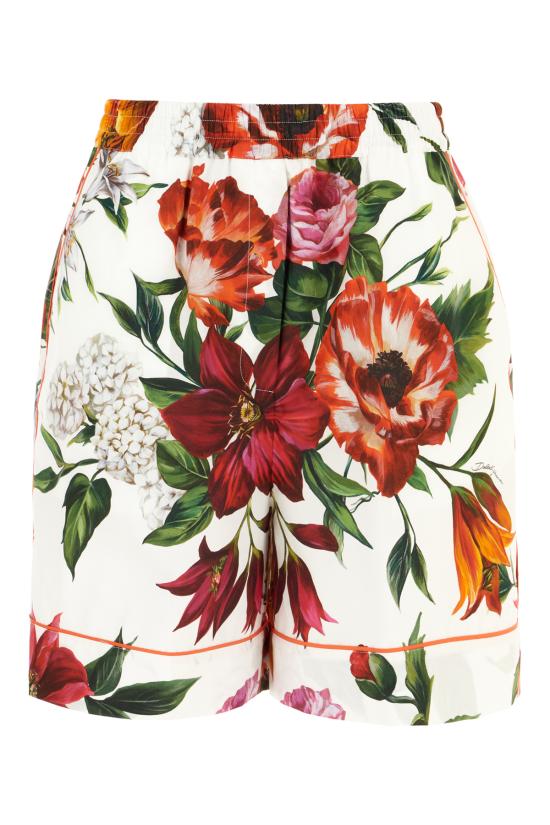 25FW 돌체앤가바나 숏팬츠 FTAM7THS5TQ HA5PB ANEMONI GIGLI FONDO BIANCO