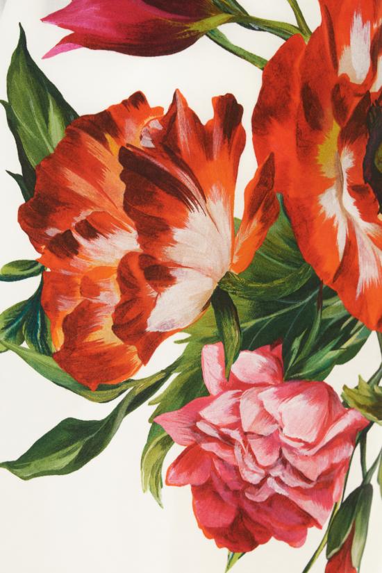 25FW 돌체앤가바나 숏팬츠 FTAM7THS5TQ HA5PB ANEMONI GIGLI FONDO BIANCO - DOLCE & GABBANA