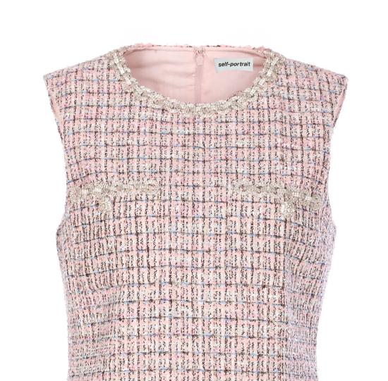 25FW 셀프 포트레이트 미디 원피스 098S PINK Pink - SELF PORTRAIT