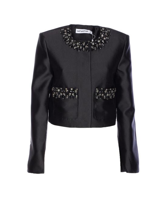 25FW 셀프 포트레이트 수트 자켓 061J BLACK Black