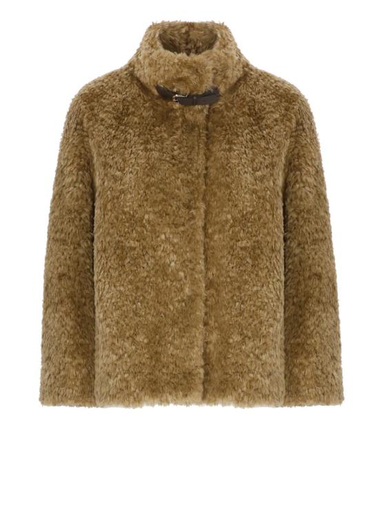 25FW 에르노 하이 카라 포우 퍼 코트  GI000331D124212000 Beige