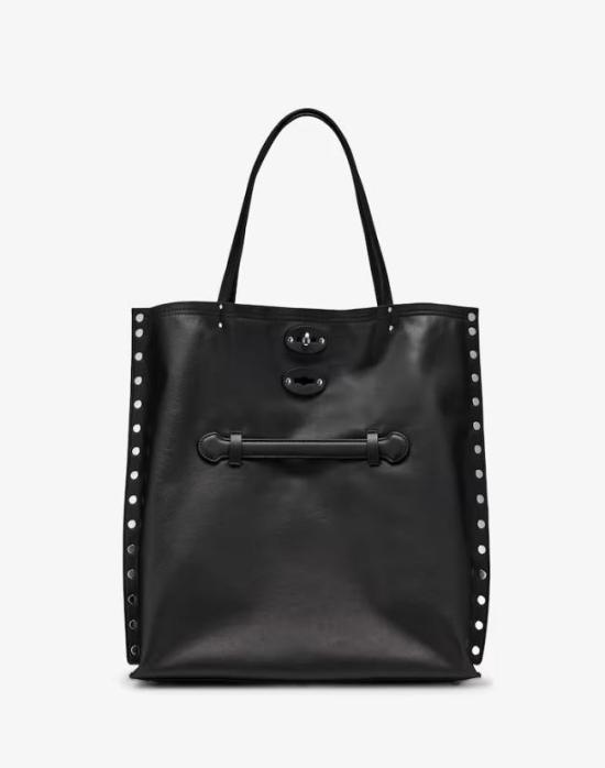 26SS 자넬라토 숄더백 068790 1910000 MZ0001 BLACK LAVAGNA Black