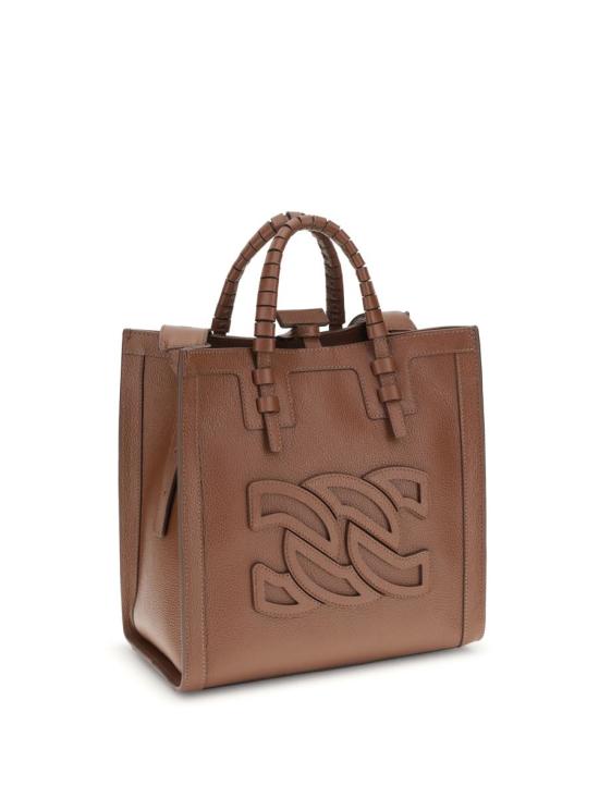 25FW 카사데이 토트백 3W383W0000DEMET2608 SELLA BROWN - CASADEI