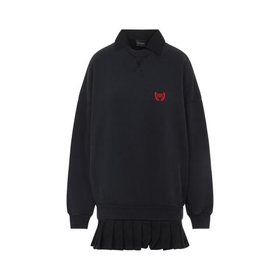 25FW 발렌시아가 숏 원피스 838975 TSVC6 1041 FADED WASHED BLACK