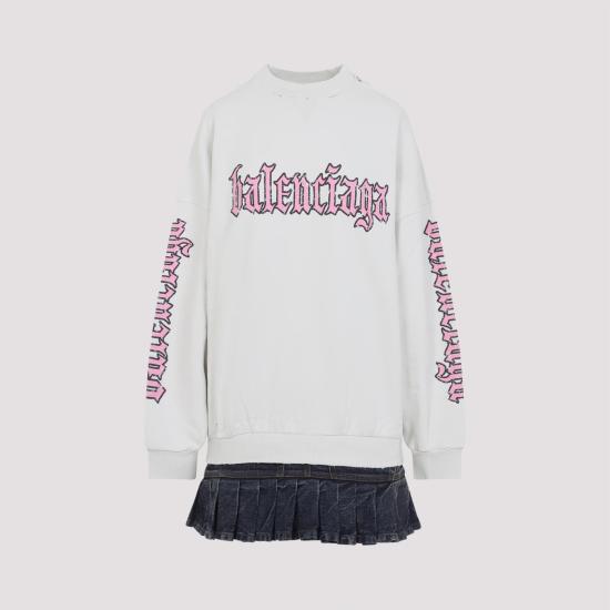 25FW 발렌시아가 원피스 838718 TSVW5 9012 DIRTY WHITE - BALENCIAGA
