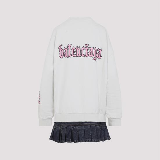 25FW 발렌시아가 원피스 838718 TSVW5 9012 DIRTY WHITE - BALENCIAGA