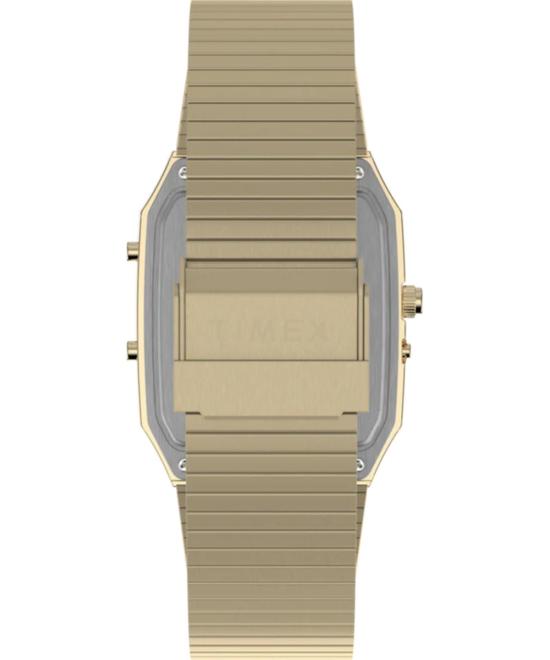  타이맥스 손목시계 Timex Q Timex 1982 Ana Digi Reissue 33mm 스테인리스 스틸 브레이슬릿 시계 - TIMEX