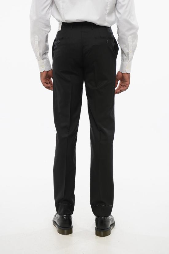  꼬르넬리아니 스트레이트 팬츠 765800 6118119 020 Black - CORNELIANI