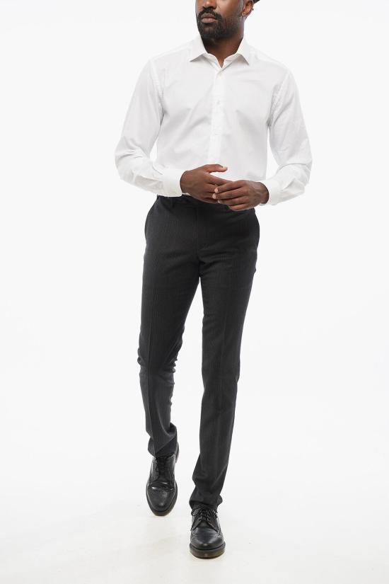  꼬르넬리아니 스트레이트 팬츠 825280 8817536 013 Gray - CORNELIANI