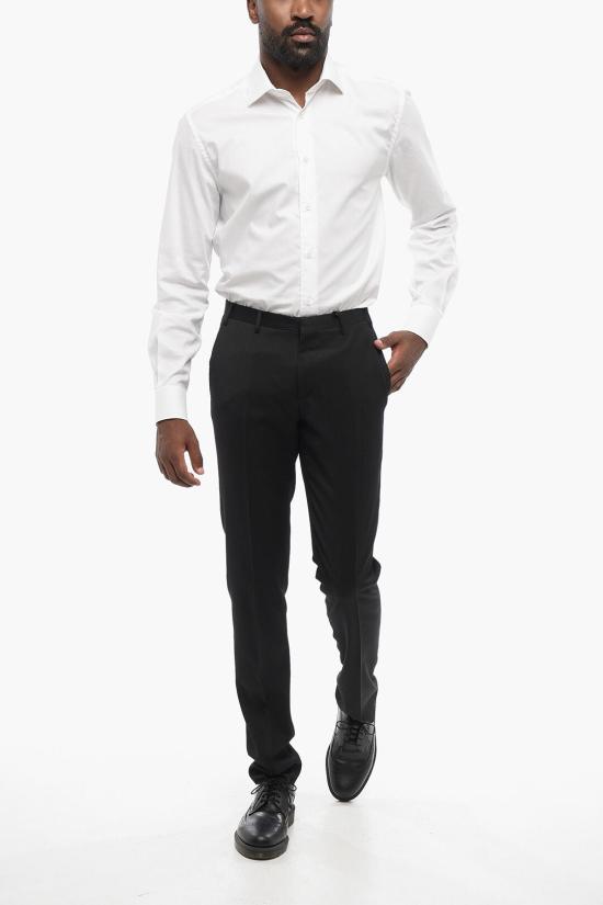  꼬르넬리아니 스트레이트 팬츠 765Z75 5868550 020 Black - CORNELIANI
