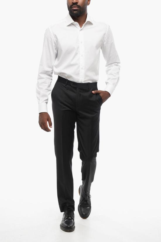  꼬르넬리아니 스트레이트 팬츠 705800 2118158 020 Black - CORNELIANI