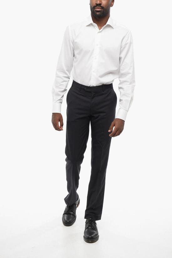  꼬르넬리아니 스트레이트 팬츠 725800 2818120 001 Black - CORNELIANI